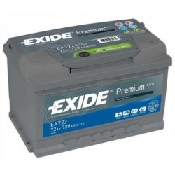 АКБ 6СТ-72 "EXIDE" (обр.) (низкий) EA722